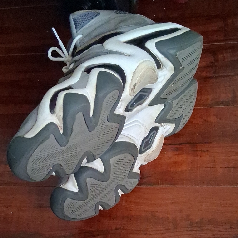 Adidas Gray and Black High-Top Sneakers - Picture 4 of 4